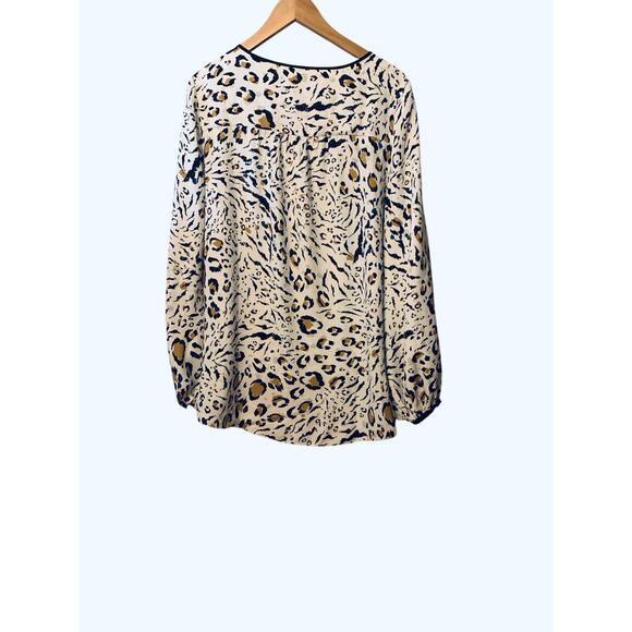 WHBM Leopard Print Blouse size M nwt - Picture 5 of 10